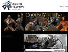 Tablet Screenshot of foreverinteractive.com